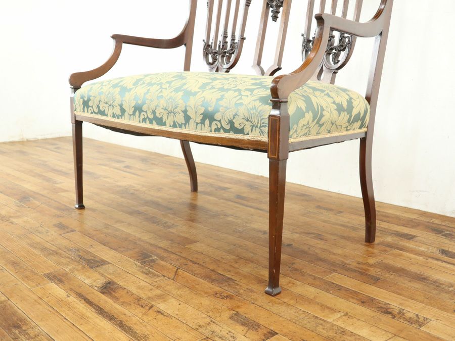 アンティーク 張替済ダイニングチェア 80052a