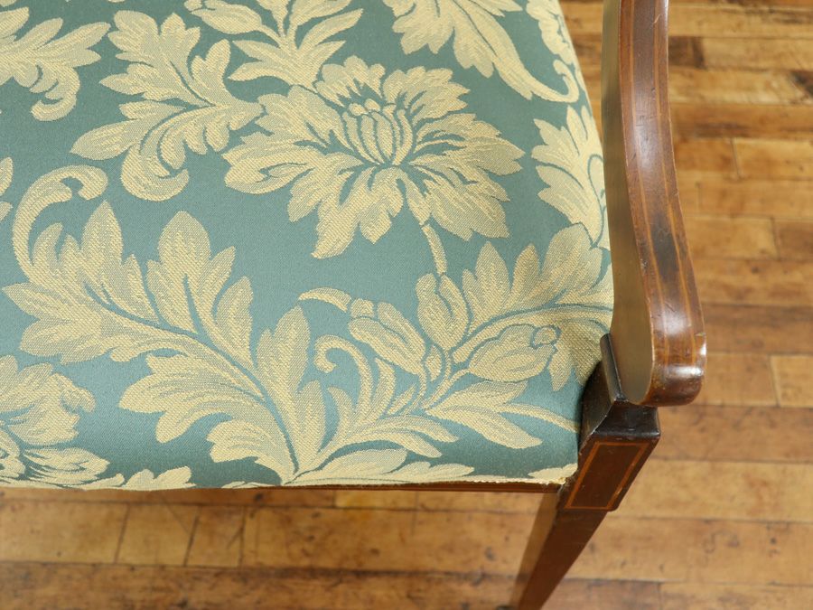 アンティーク 張替済ダイニングチェア 80052b