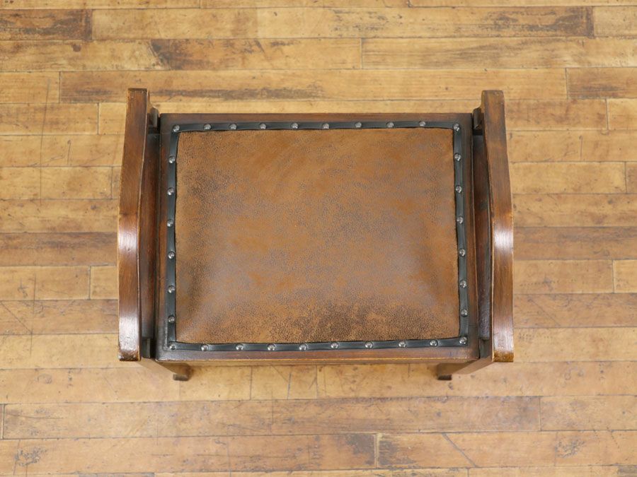 アンティーク家具 張替済スツール 80090