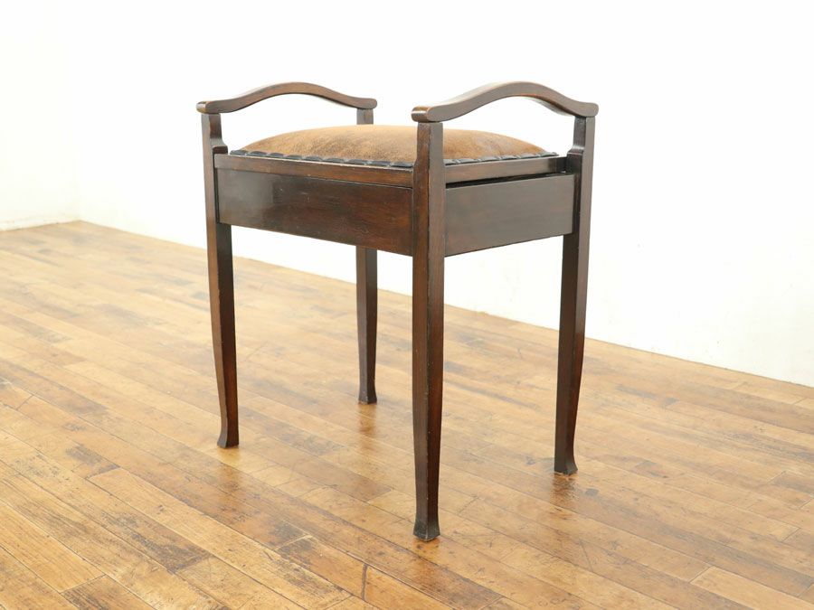 アンティーク家具 張替済スツール 80090