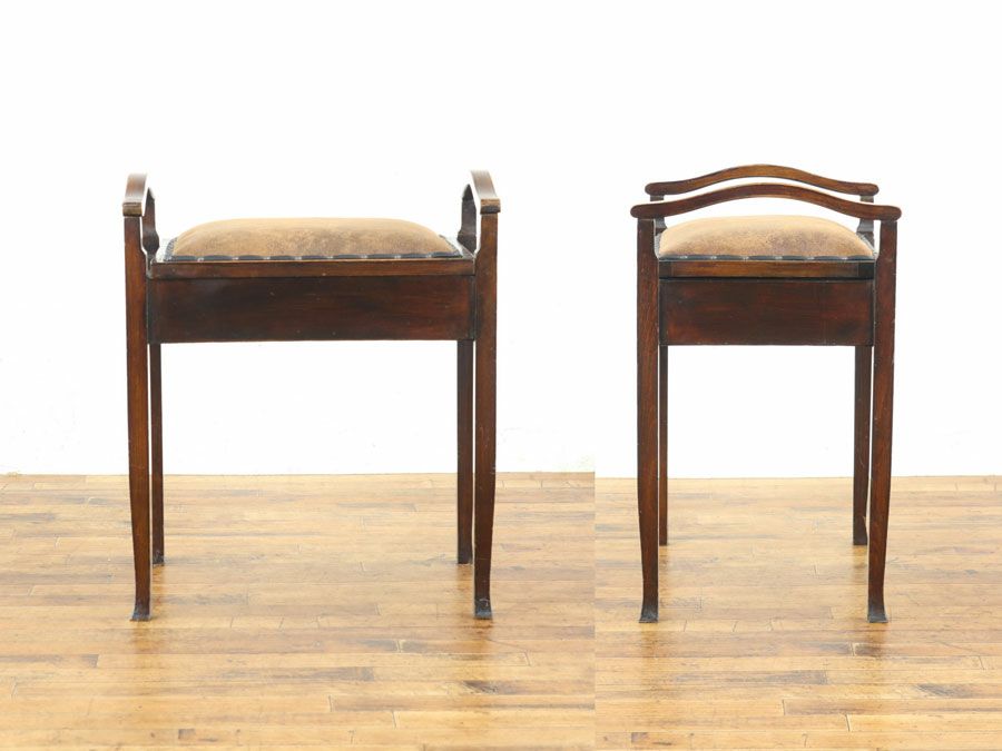 アンティーク家具 張替済スツール 80090