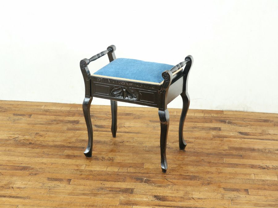 アンティーク家具 張替済スツール 80026