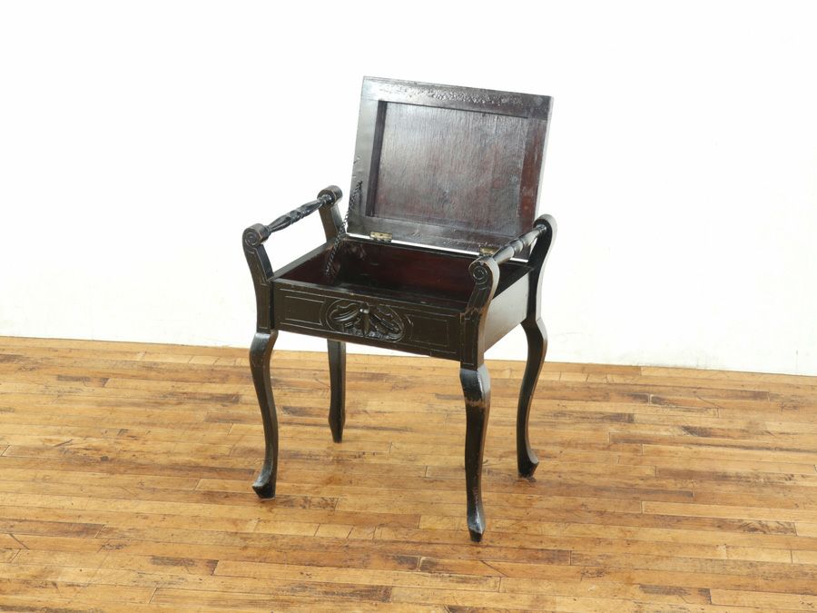 アンティーク家具 張替済スツール 80026