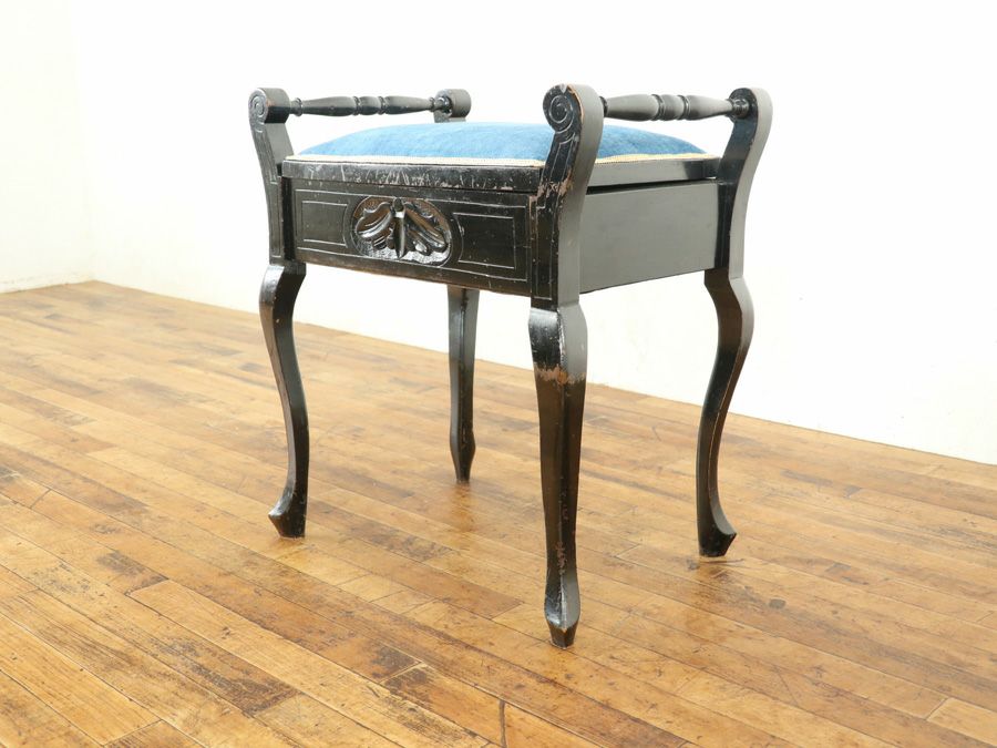 アンティーク家具 張替済スツール 80026