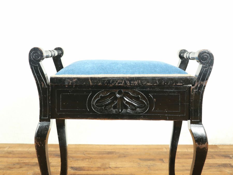 アンティーク家具 張替済スツール 80026