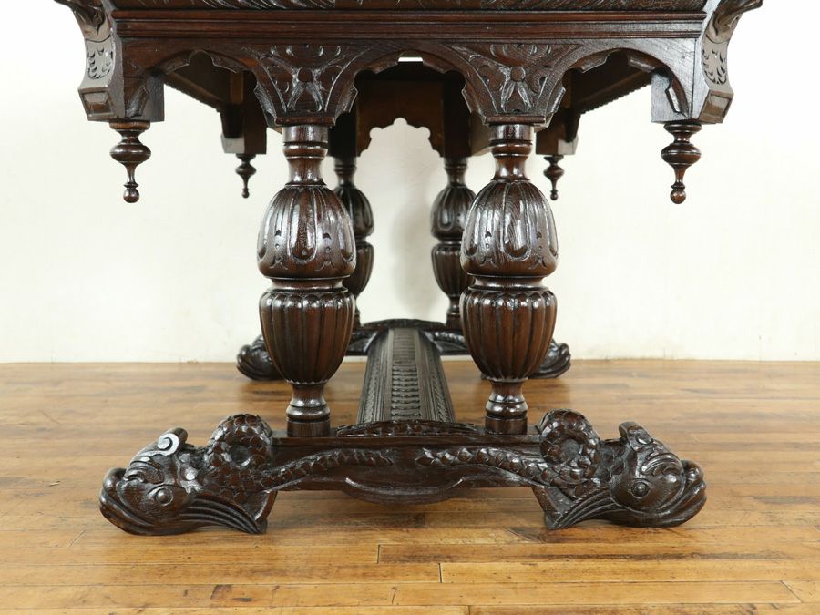 ドルフィンテーブル　アンティークフレックス