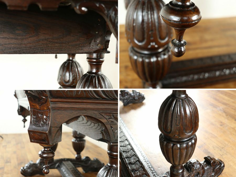 ドルフィンテーブル　アンティークフレックス