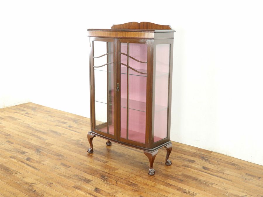 アンティーク クロス張替済ショーケース 80244