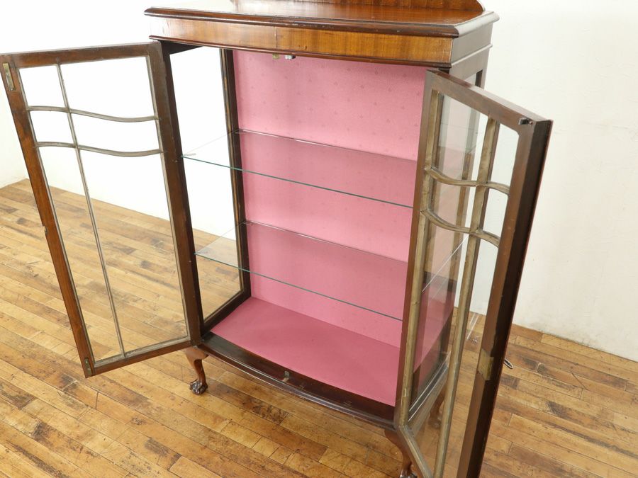 アンティーク クロス張替済ショーケース 80244