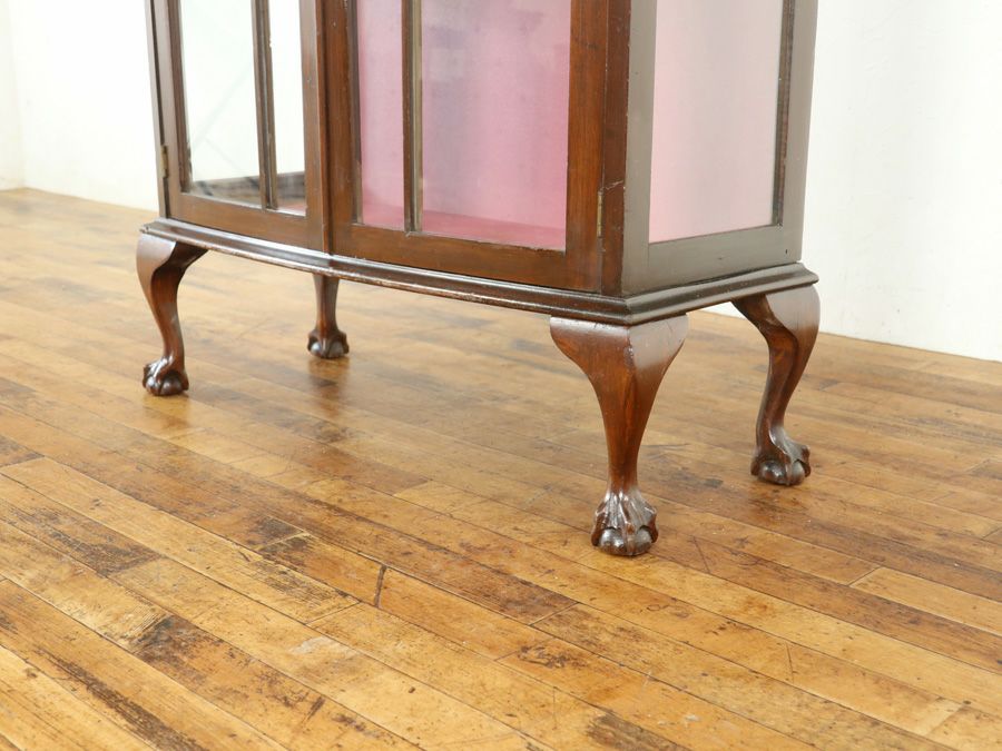 アンティーク クロス張替済ショーケース 80244