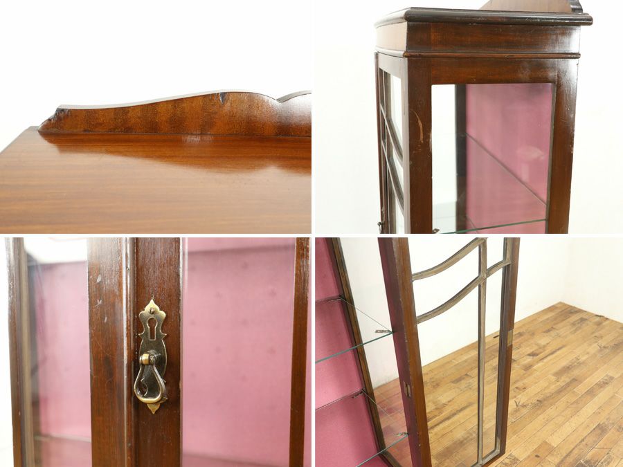 アンティーク クロス張替済ショーケース 80244