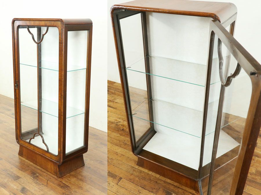 アンティーク クロス張替済ショーケース 80015