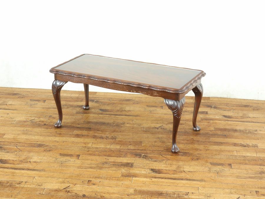 イギリス ガラストップコーヒーテーブル 80367