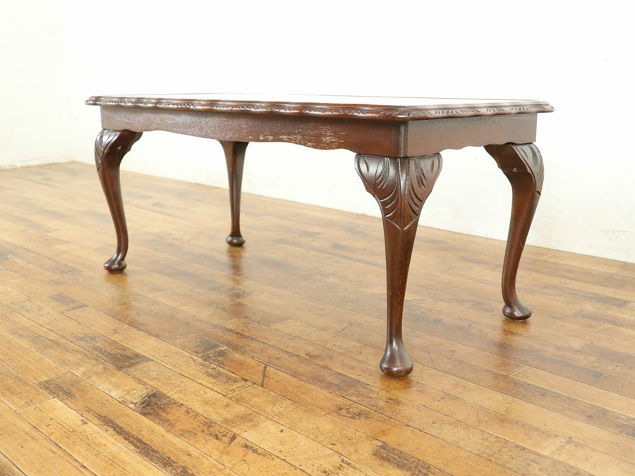 イギリス ガラストップコーヒーテーブル 80367