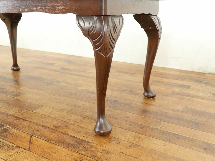 イギリス ガラストップコーヒーテーブル 80367