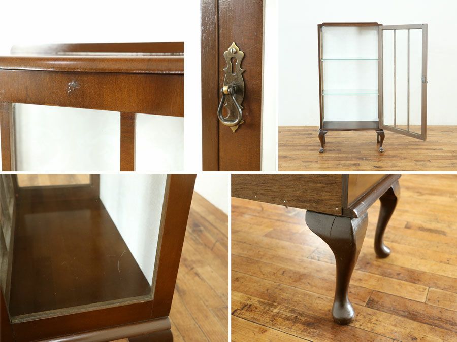 アンティーク クロス張替済ショーケース 80289