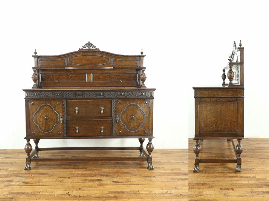 個性と上質感 イギリスアンティーク サイドボード 80438