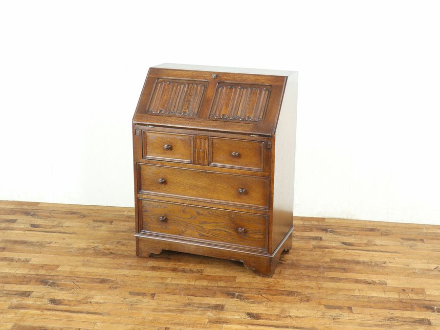 リネンフォールドも魅力 ライティングビューロー 80404 | アンティーク