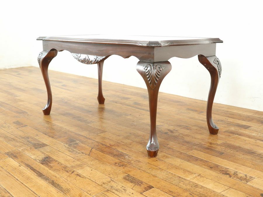 アンティークガラストップローテーブル 80420