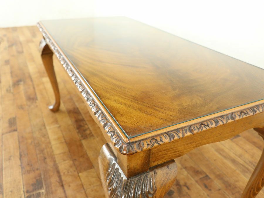 アンティークガラストップローテーブル 80417