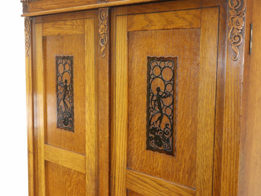 アンティーク家具ワードローブ 80453