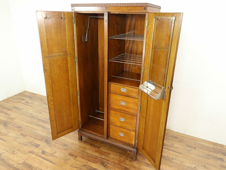 アンティーク家具ワードローブ 80453