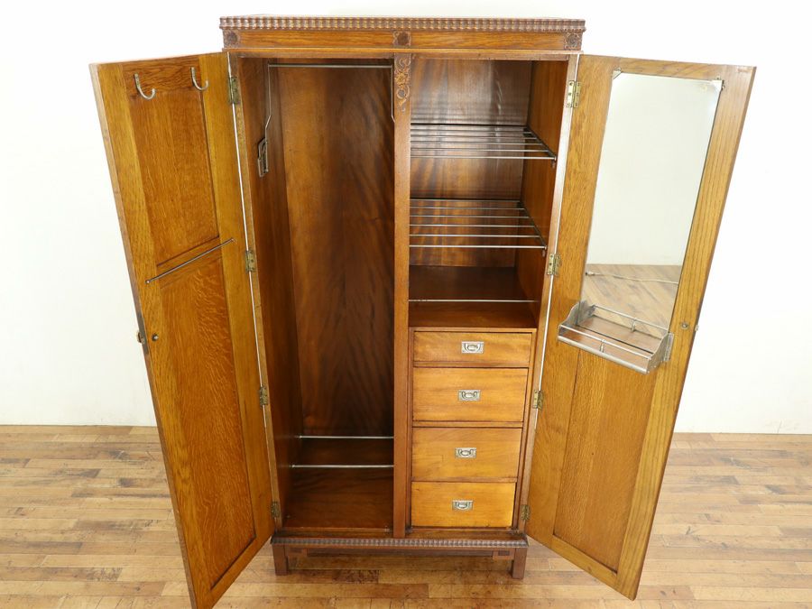 アンティーク家具ワードローブ 80453