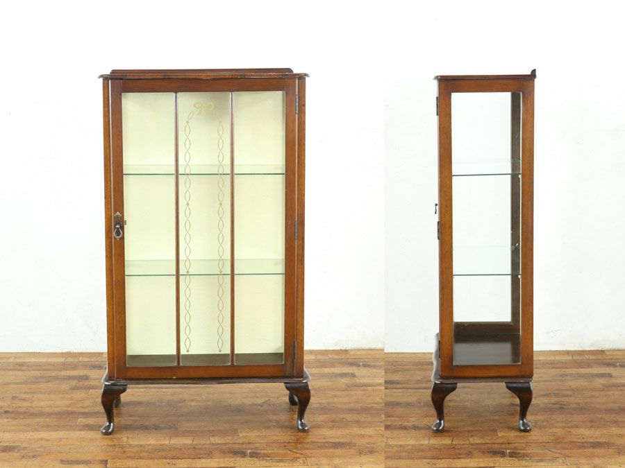 アンティーク家具 張替済ショーケース 80353