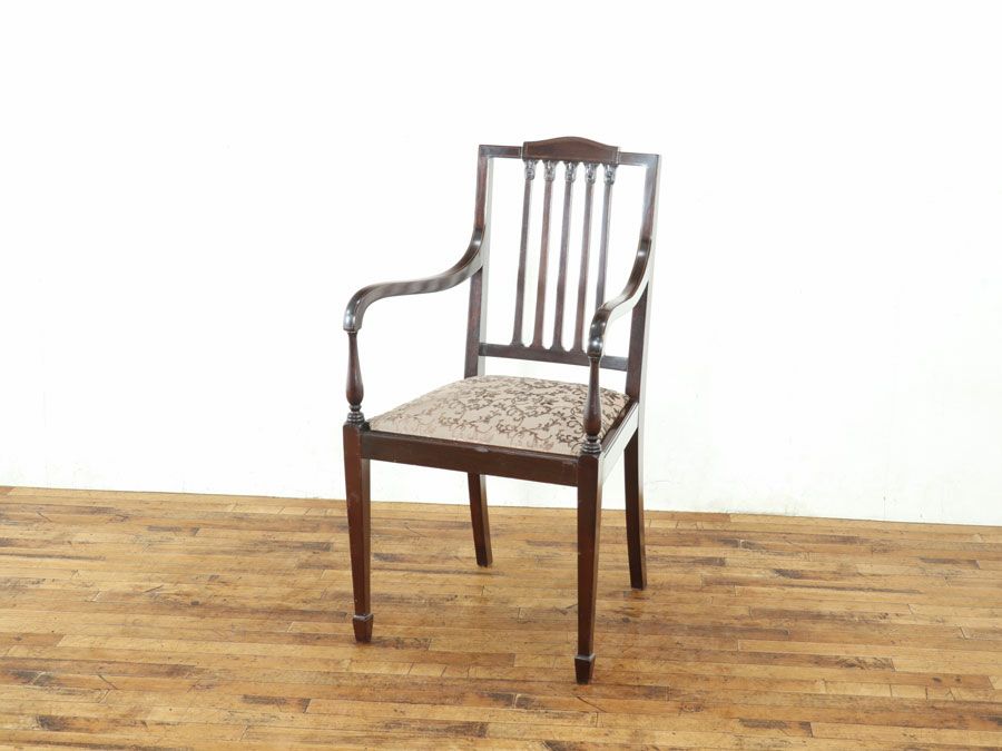 アンティーク家具 張替済アームチェア 80405a