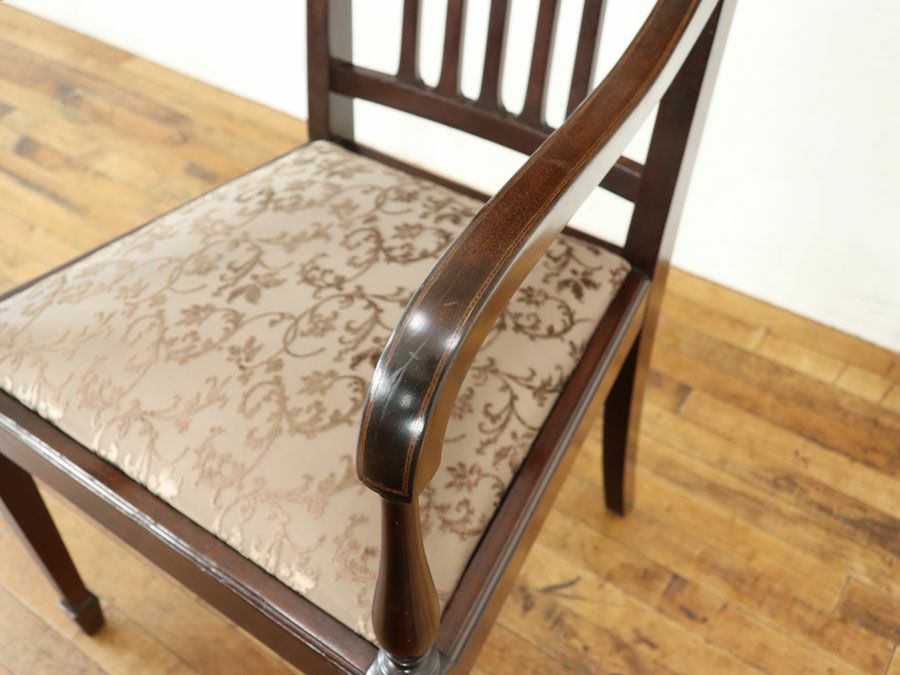 アンティーク家具 張替済アームチェア 80405a