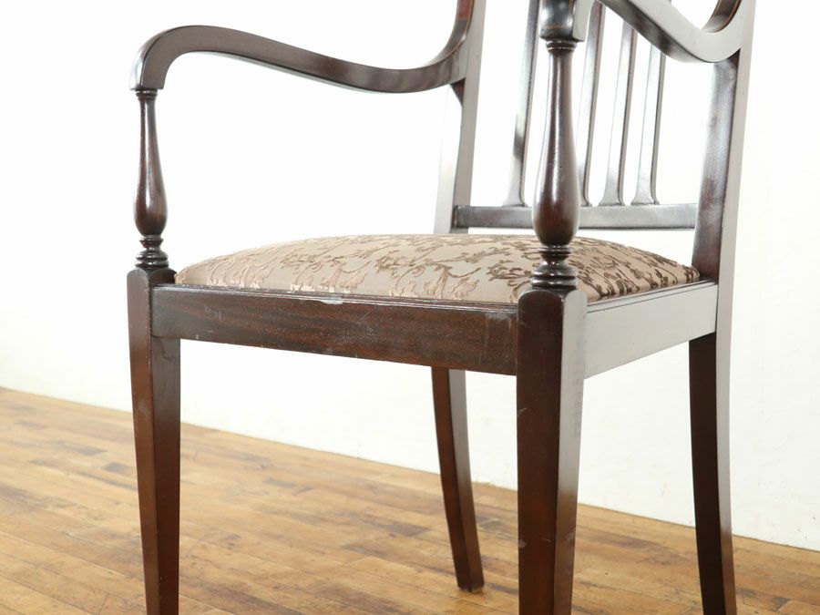 アンティーク家具 張替済アームチェア 80405a