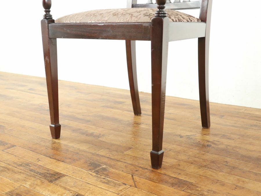 アンティーク家具 張替済アームチェア 80405a