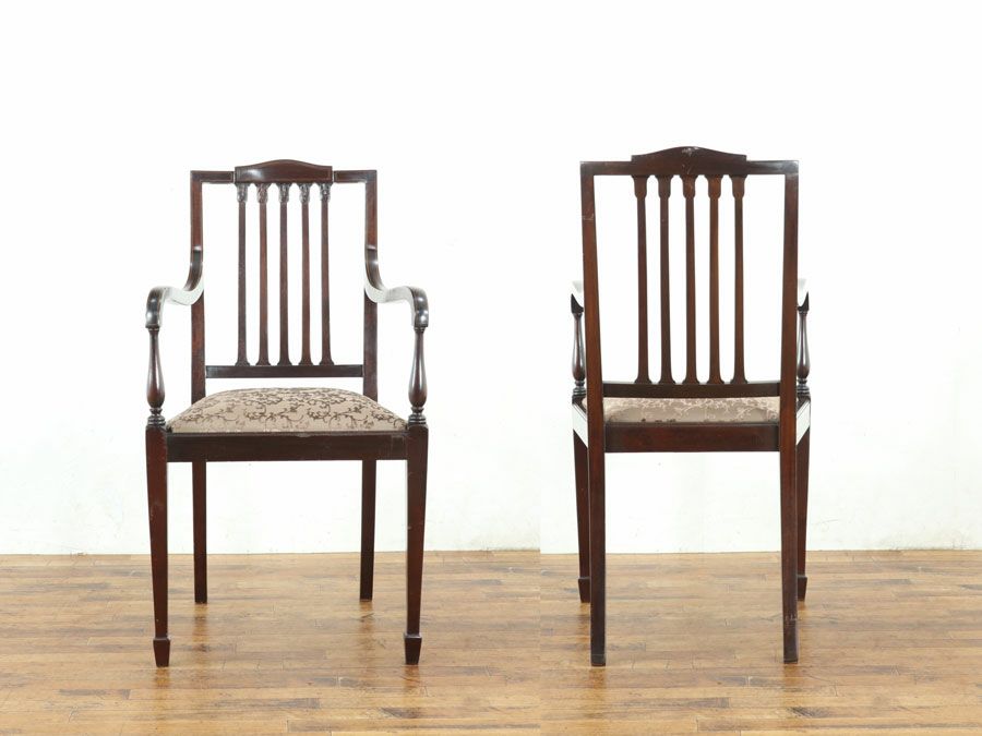 アンティーク家具 張替済アームチェア 80405a