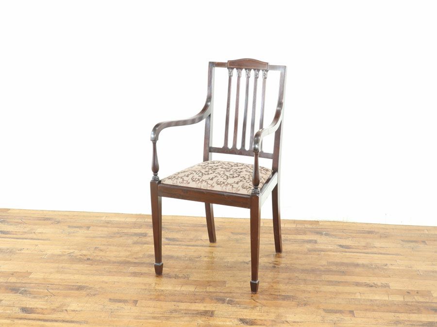 アンティーク家具 張替済アームチェア 80405b