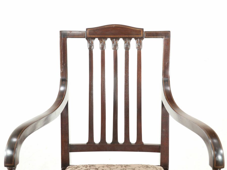 アンティーク家具 張替済アームチェア 80405b