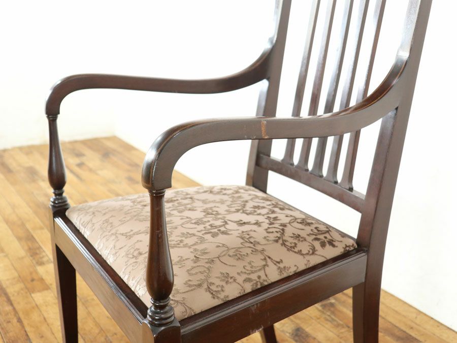 アンティーク家具 張替済アームチェア 80405b