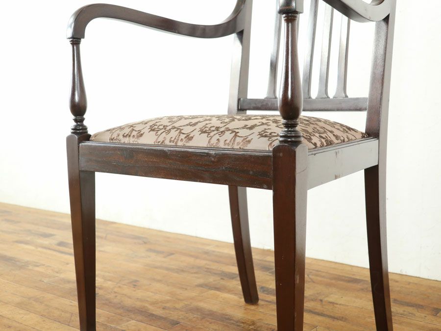 アンティーク家具 張替済アームチェア 80405b