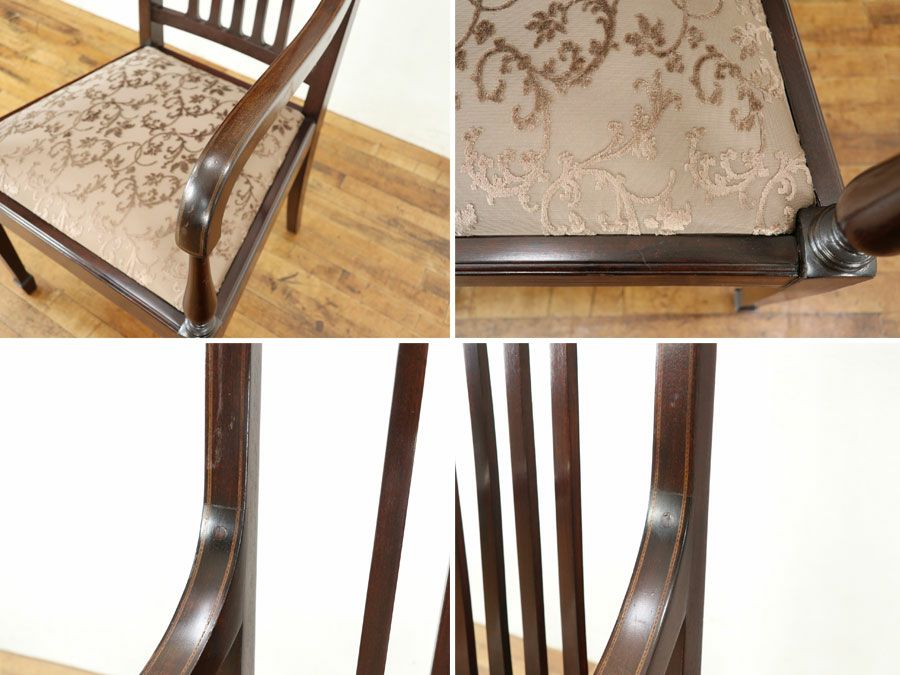 アンティーク家具 張替済アームチェア 80405b