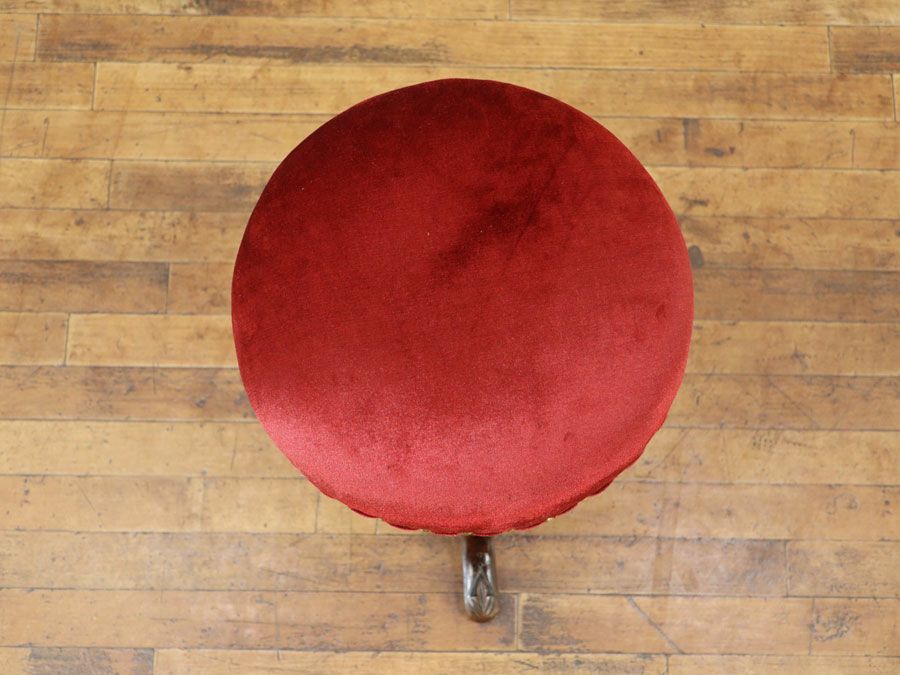 アンティーク家具 張替済ピアノスツール 80483