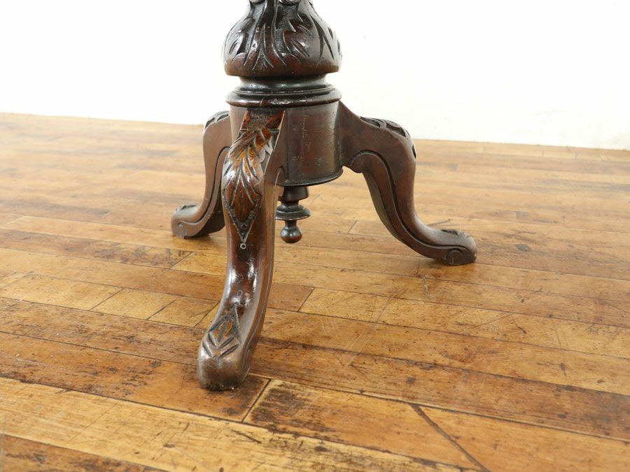 アンティーク家具 張替済ピアノスツール 80483