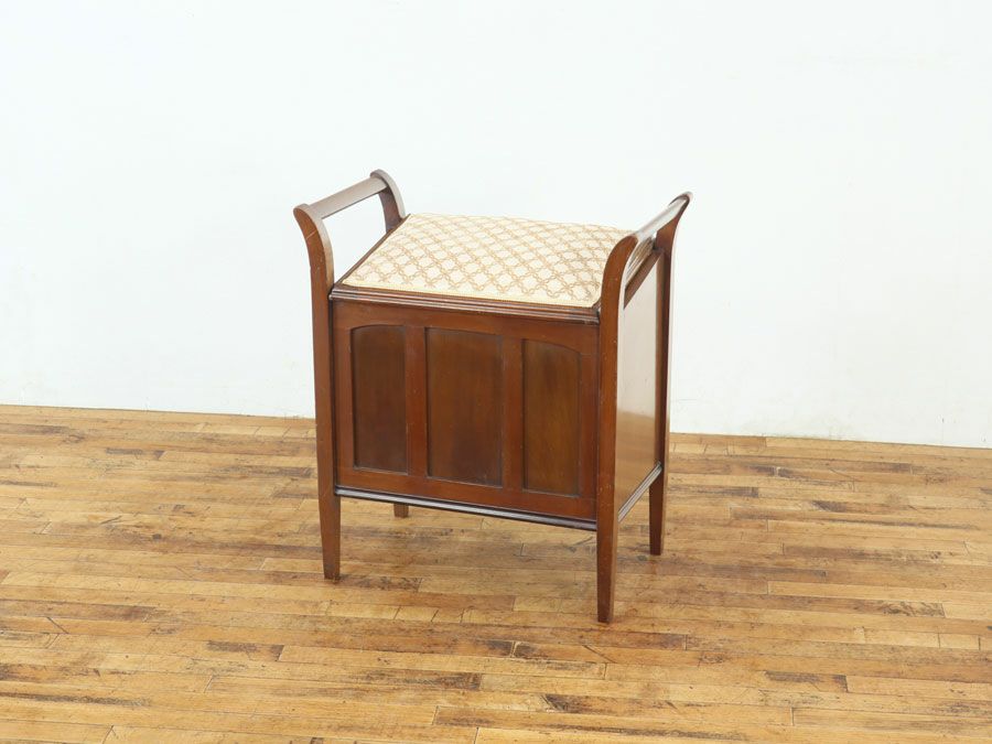 アンティーク家具 張替済ピアノスツール 80368