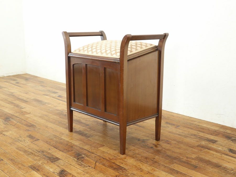 アンティーク家具 張替済ピアノスツール 80368