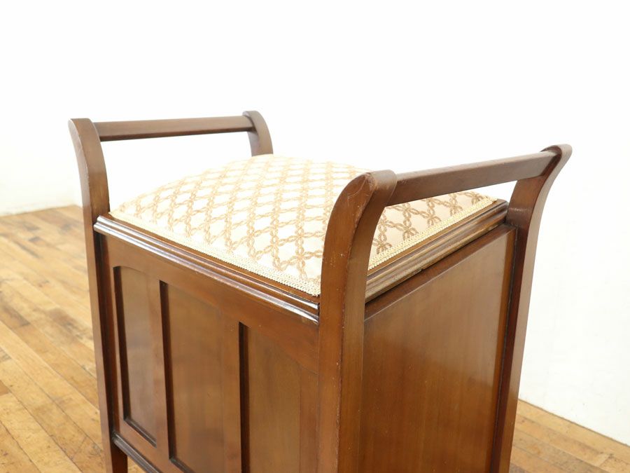 アンティーク家具 張替済ピアノスツール 80368