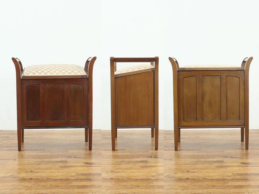 アンティーク家具 張替済ピアノスツール 80368