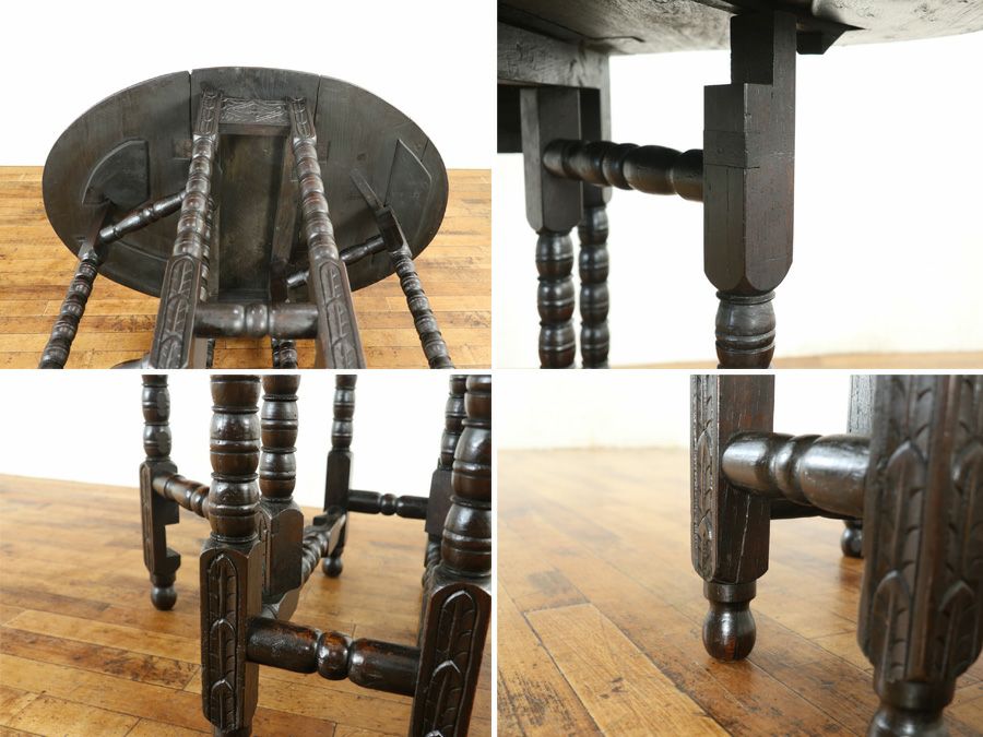 アンティーク家具 ゲートレッグテーブル 80456