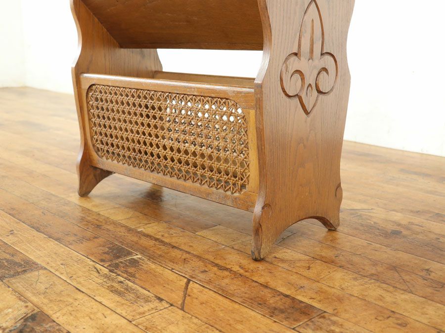 アンティーク家具 マガジンラック 65364d