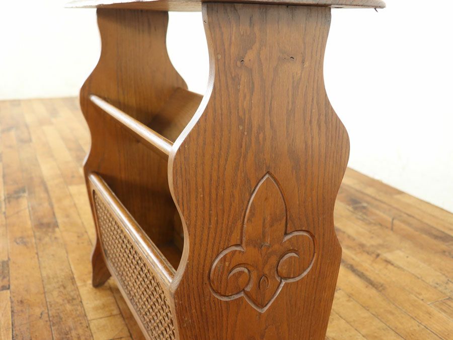 アンティーク家具 マガジンラック 65364d