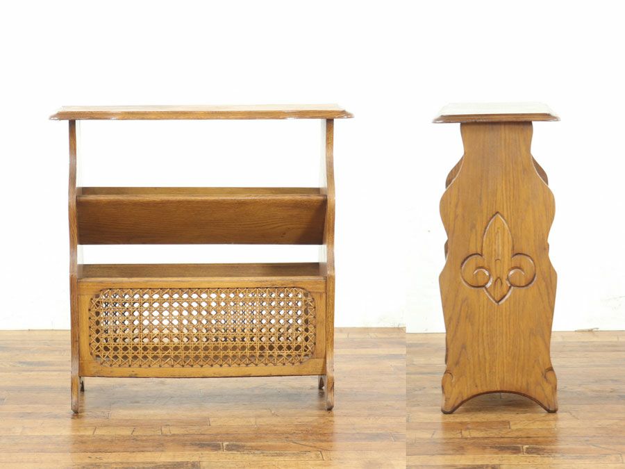 アンティーク家具 マガジンラック 65364d