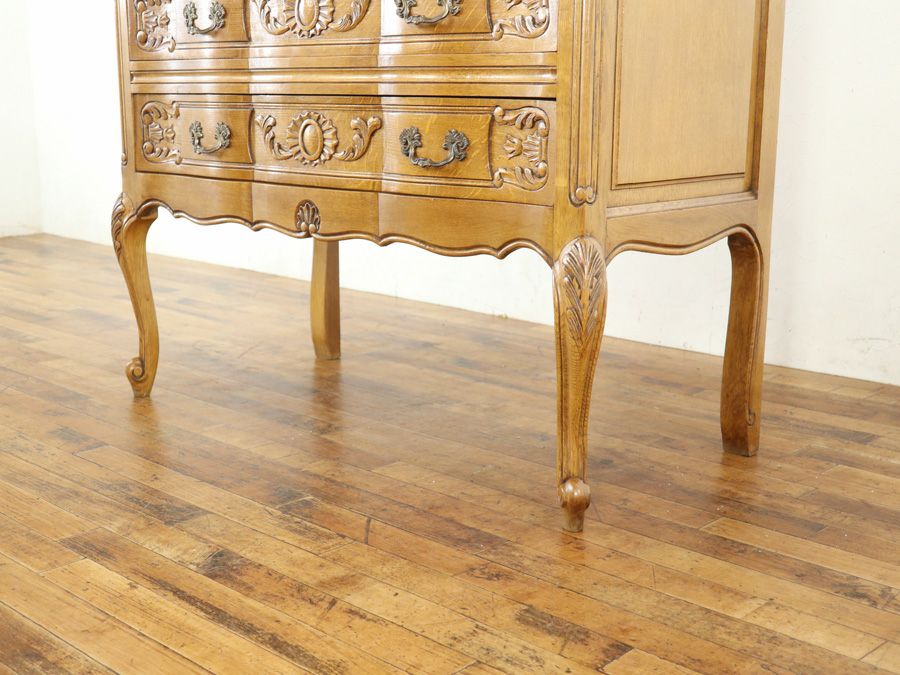 明るめのお色 フランス猫脚ライティングビューロー 65339