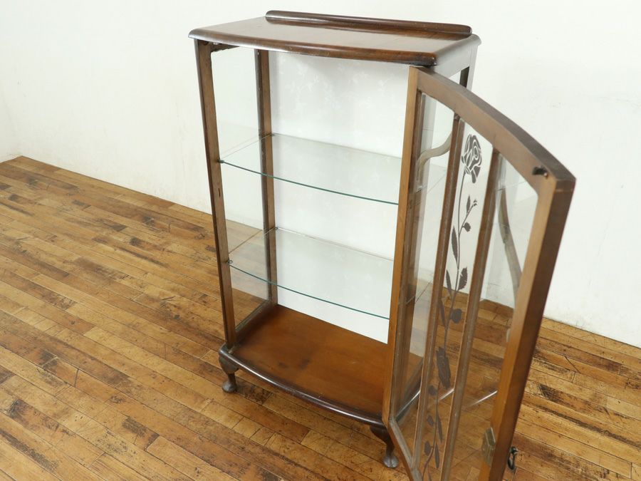 アンティーク家具 張替済ショーケース 80242